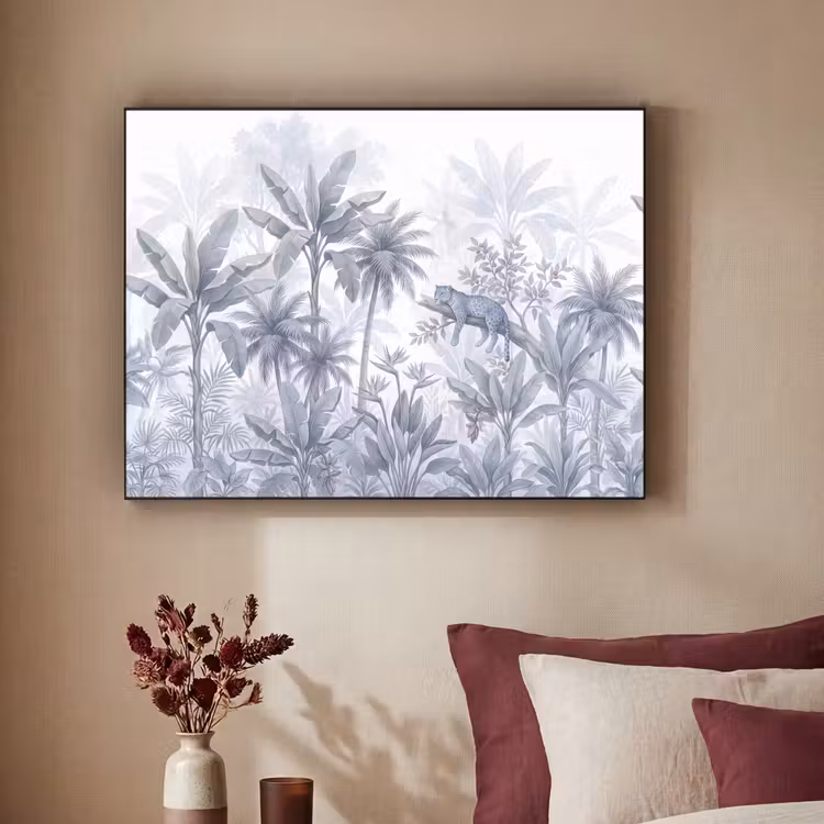 Art Frame - Kat - Tropisch bos - Modern - Grijs — 2