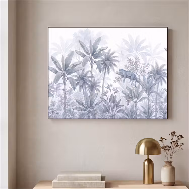 Art Frame - Kat - Tropisch bos - Modern - Grijs — 3
