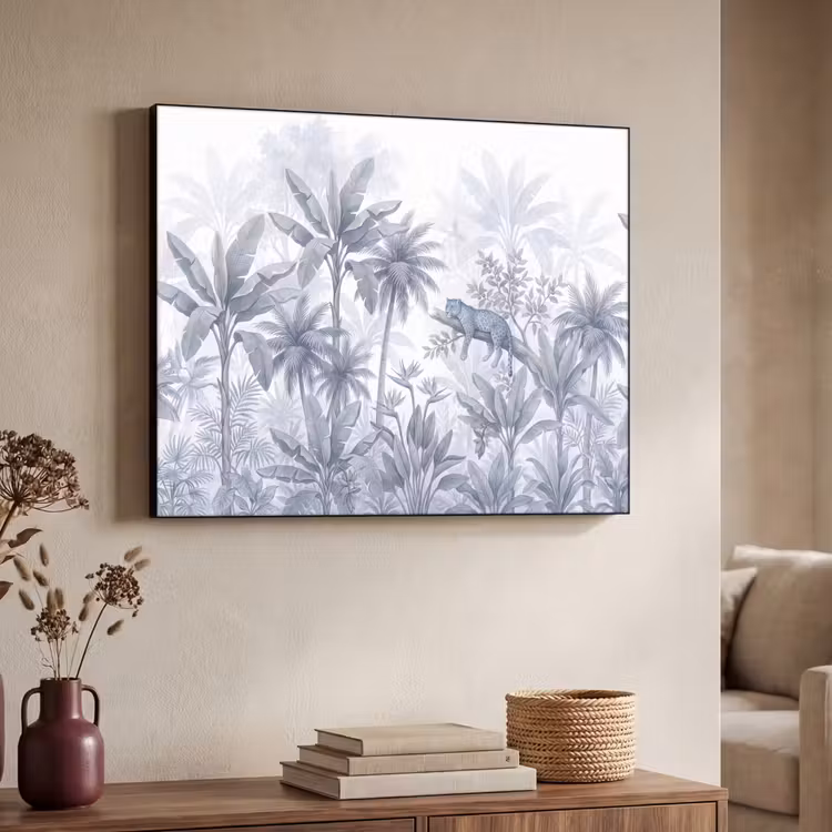 Art Frame - Kat - Tropisch bos - Modern - Grijs — 4