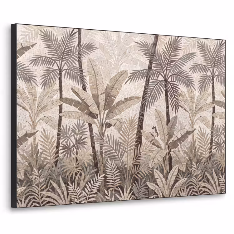 Art Frame - Natuur - Bladeren - Landschap - Mozaïek - Beige — 1