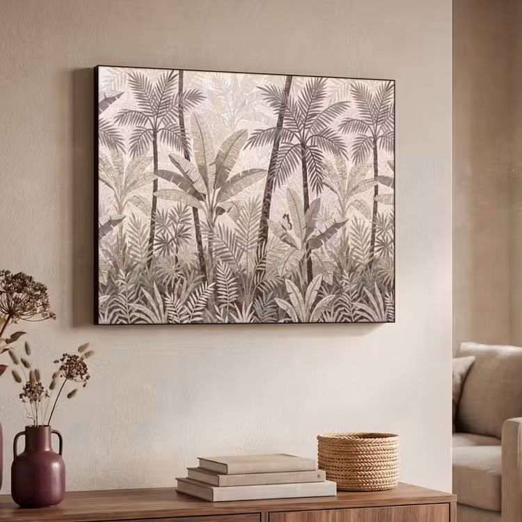 Art Frame - Natuur - Bladeren - Landschap - Mozaïek - Beige — 4