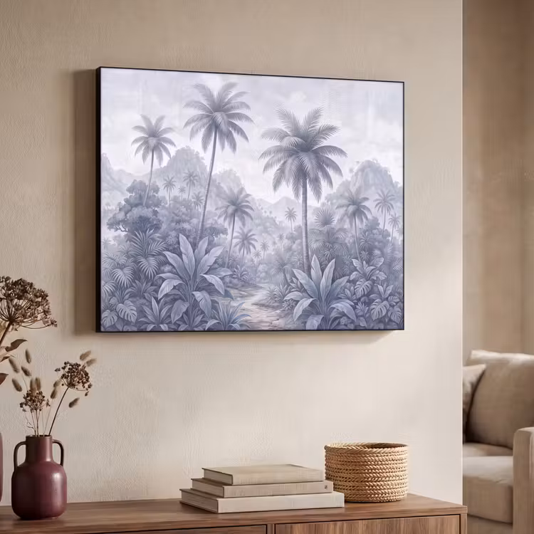 Art Frame - Natuur - Boom - Tropisch - Landschap - Blauw — 4