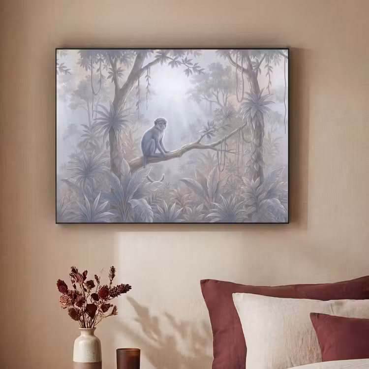 Art Frame - Aap - Boom - Jungle - Natuur - Grijs — 2