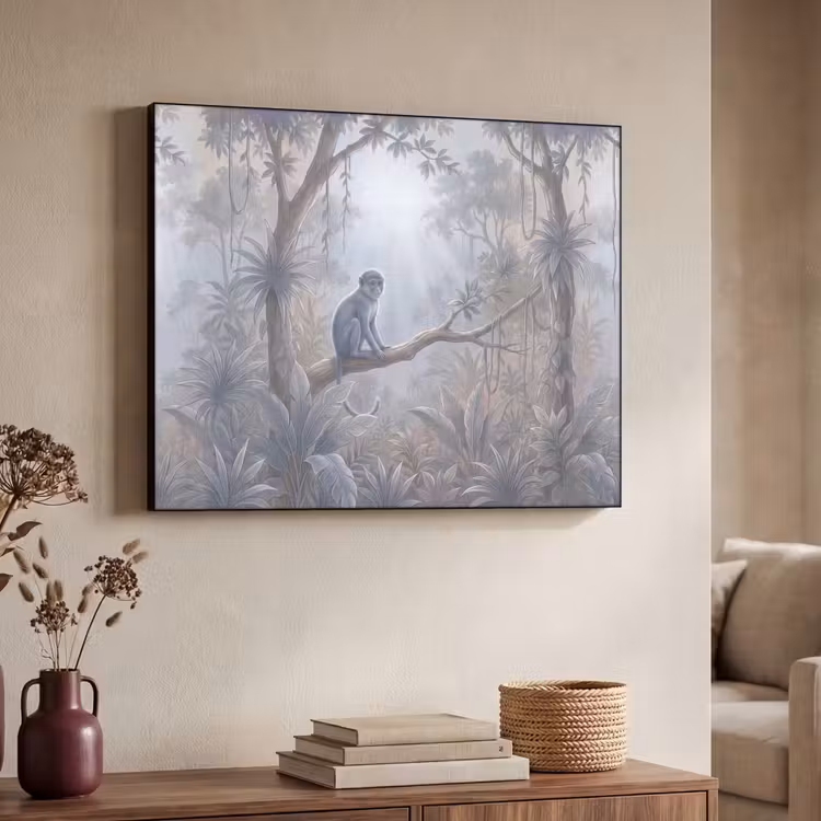 Art Frame - Aap - Boom - Jungle - Natuur - Grijs — 4