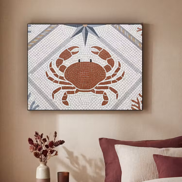 Art Frame - Dier - Mozaïek - Zee - Klassiek - Bruin — 2
