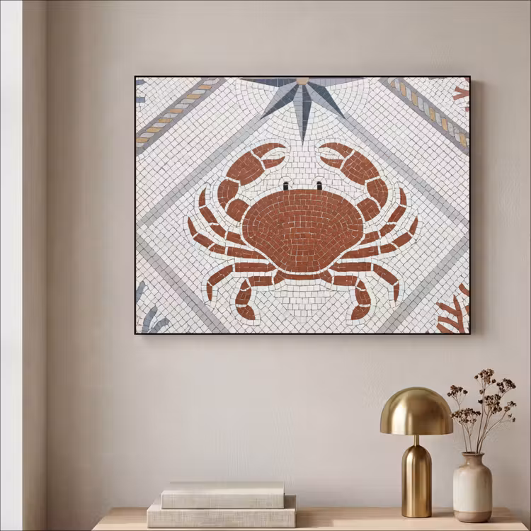 Art Frame - Dier - Mozaïek - Zee - Klassiek - Bruin — 3