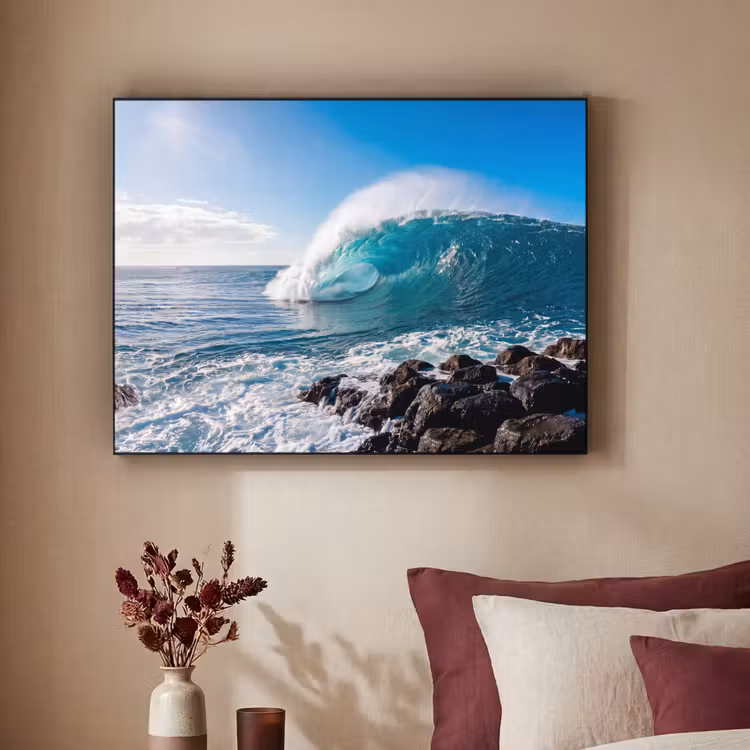 Art Frame - Golf - Oceaan - Brekend - Water - Blauw — 2