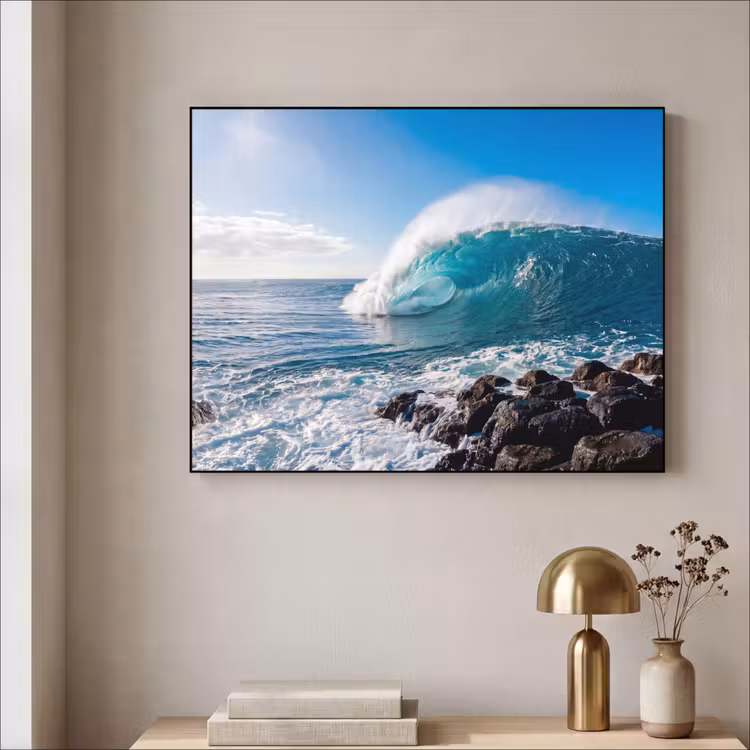 Art Frame - Golf - Oceaan - Brekend - Water - Blauw — 3