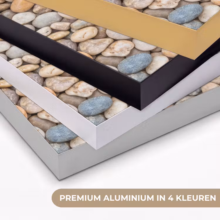 Art Frame - Kiezelstenen - Natuur - Textuur - Beige - Grijs — 5