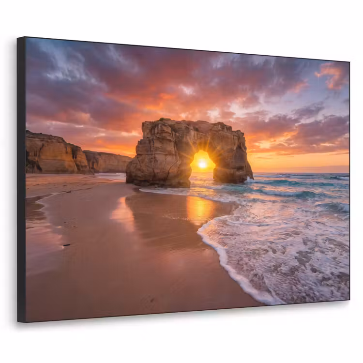 Art Frame - Kust - Rots - Zonsondergang - Zee - Natuur — 1