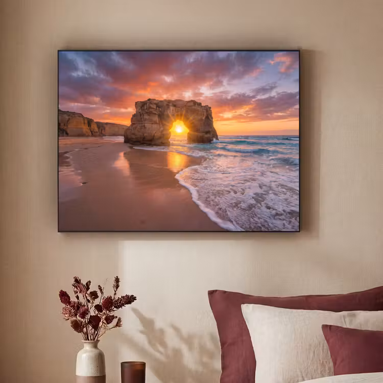 Art Frame - Kust - Rots - Zonsondergang - Zee - Natuur — 2