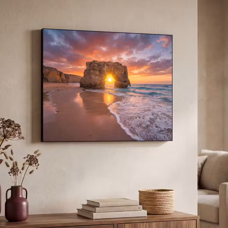 Art Frame - Kust - Rots - Zonsondergang - Zee - Natuur — 4