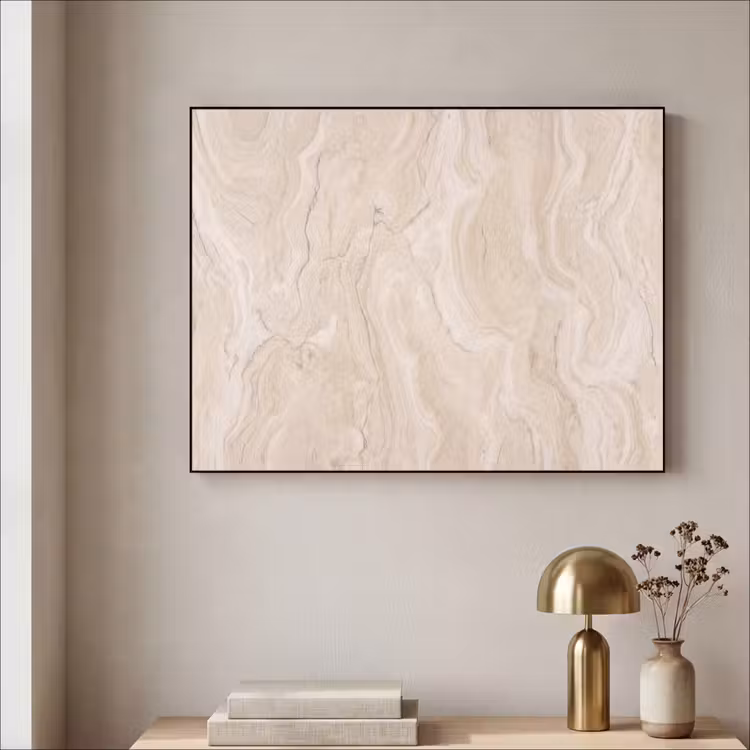 Art Frame - Marmer - Patroon - Beige - Steen - Abstract — 3