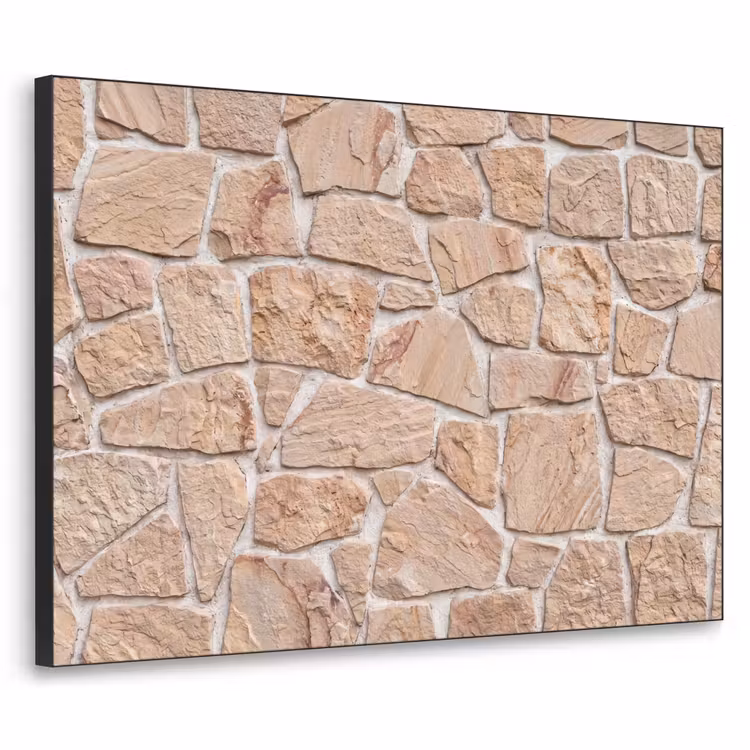 Art Frame - Muur - Steen - Patroon - Rustiek - Beige — 1