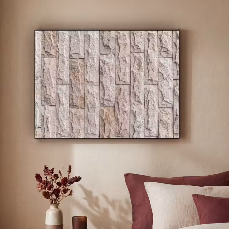Art Frame - Muur - Steen - Ruw - Beige - Textuur — 2