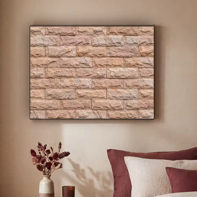 Art Frame - Muur - Steen - Ruw - Textuur - Beige — 2