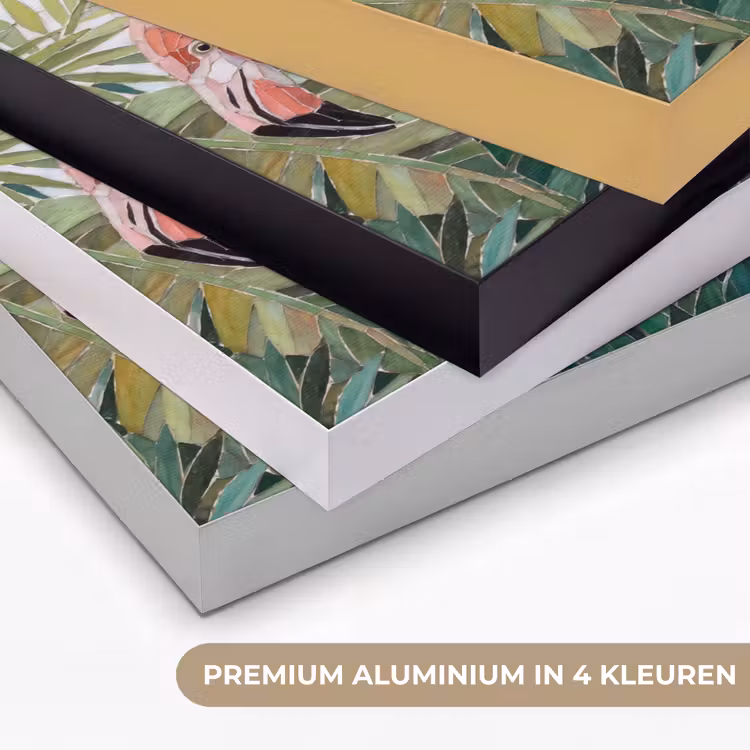 Art Frame - Natuur - Bladeren - Abstract - Groen - Vogel — 5