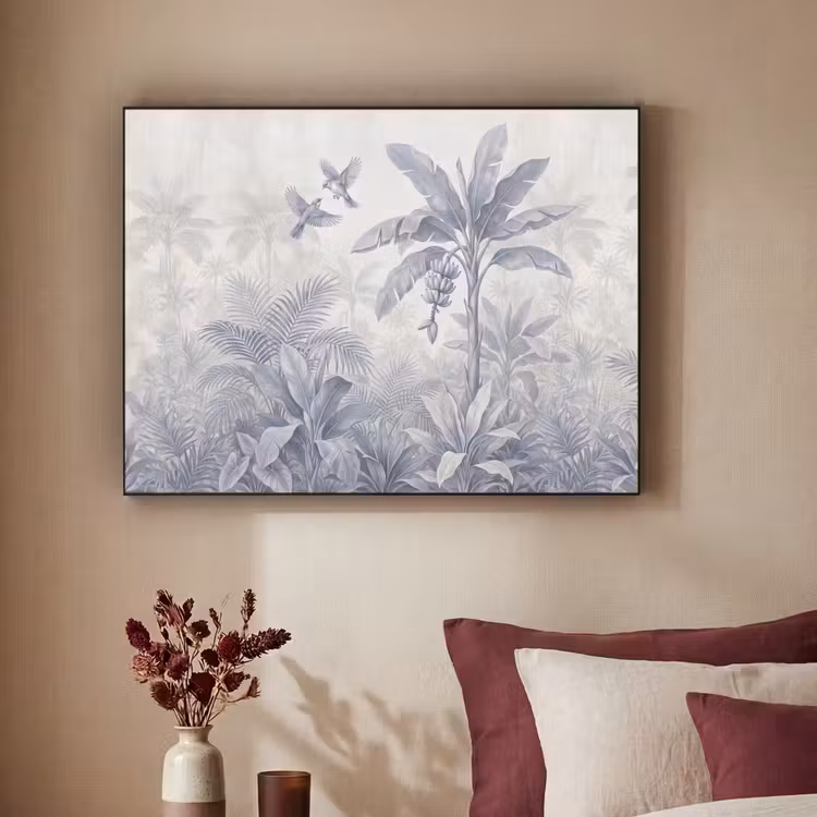 Art Frame - Natuur - Vogel - Jungle - Illustratie - Blauw — 2