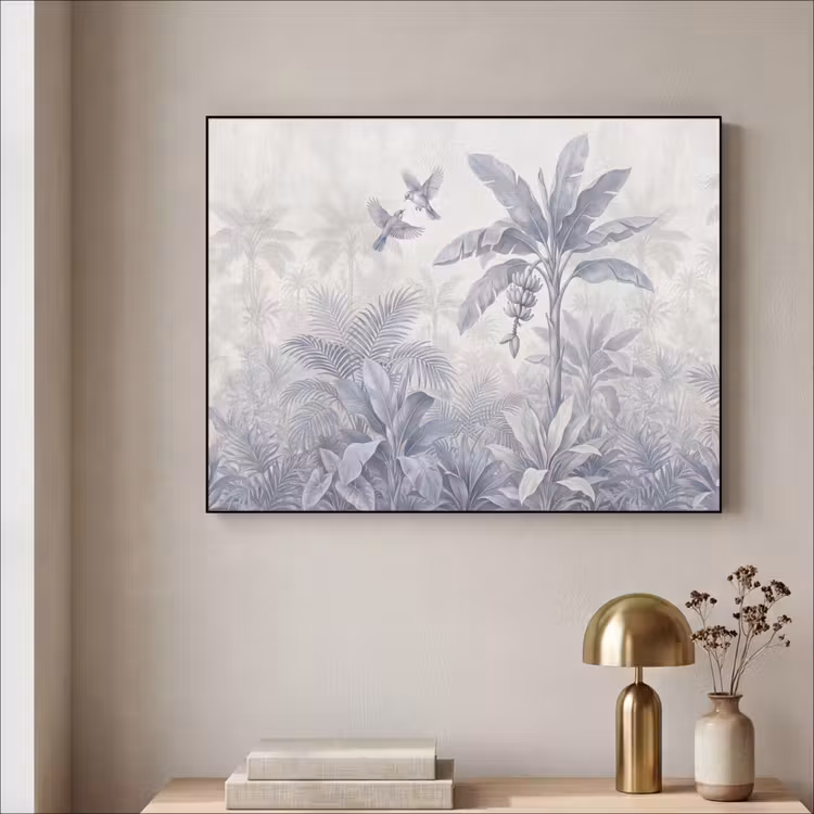 Art Frame - Natuur - Vogel - Jungle - Illustratie - Blauw — 3