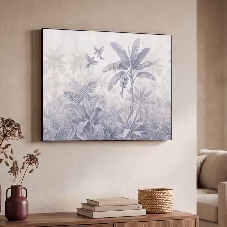 Art Frame - Natuur - Vogel - Jungle - Illustratie - Blauw — 4
