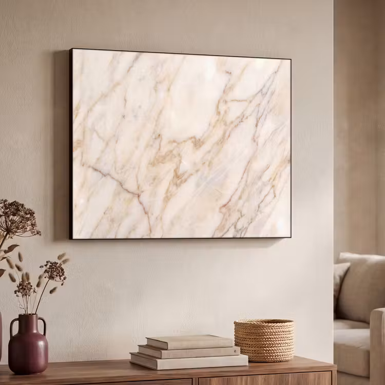 Art Frame - Marmer - Ader - Abstract - Wit - Goud — 4