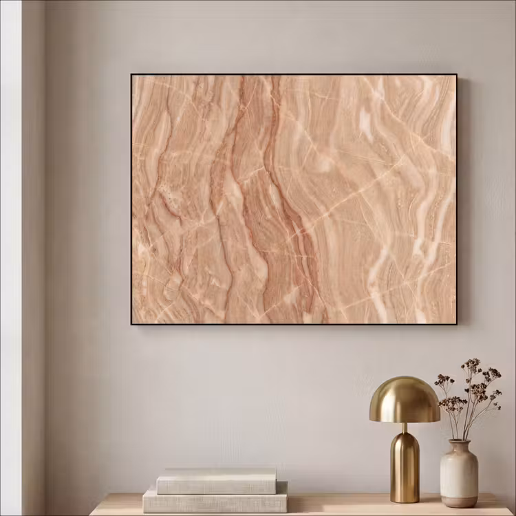 Art Frame - Marmer - Ader - Natuur - Abstract - Beige — 3