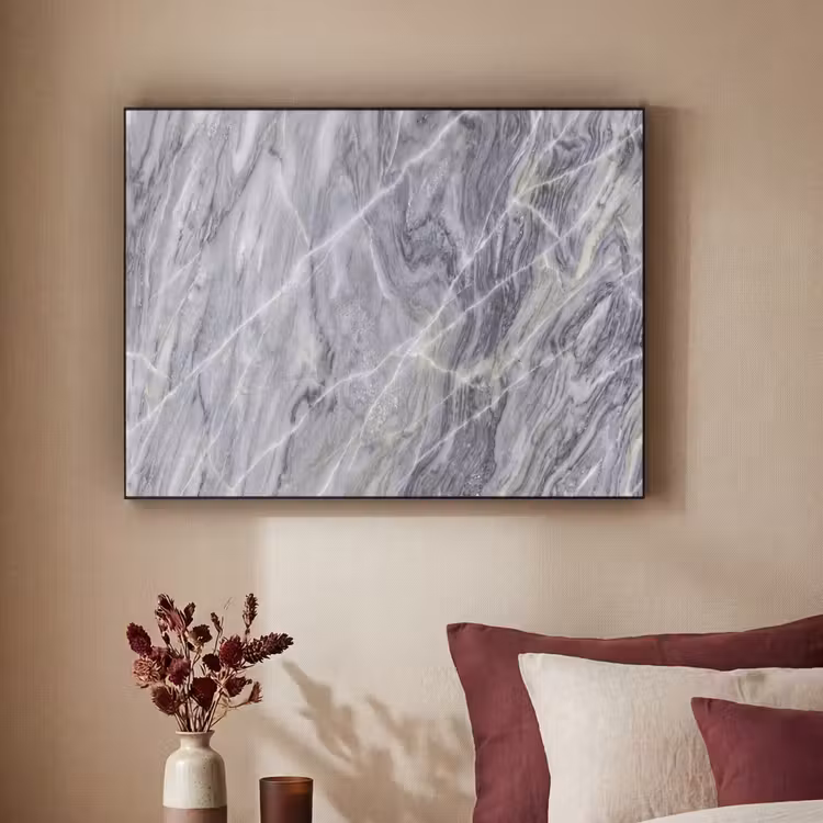 Art Frame - Marmer - Ader - Patroon - Abstract - Grijs — 2