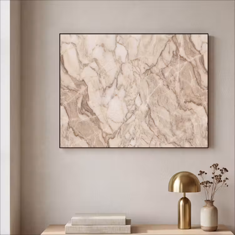 Art Frame - Marmer - Aderen - Textuur - Beige - Modern — 3