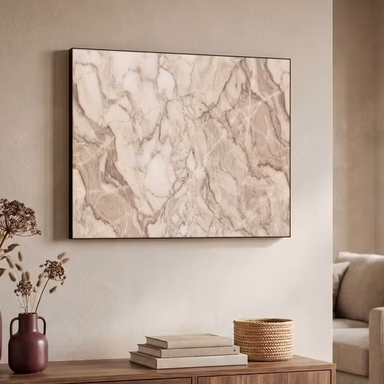 Art Frame - Marmer - Aderen - Textuur - Beige - Modern — 4