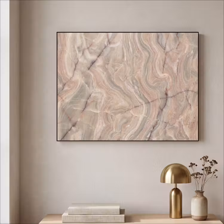 Art Frame - Marmer - Patroon - Abstract - Beige - Groen — 3