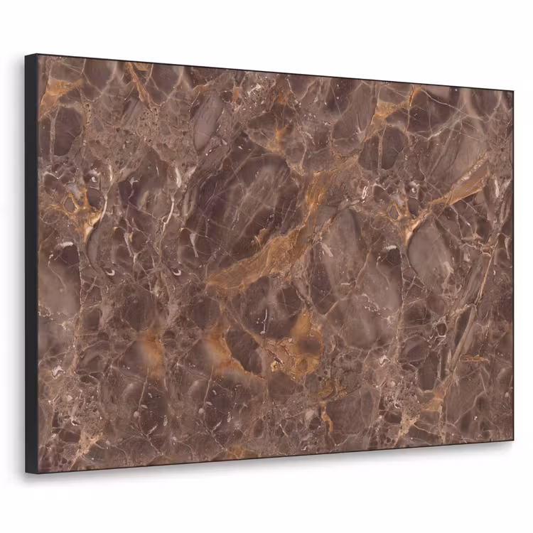 Art Frame - Marmer - Patroon - Natuur - Bruin - Goud — 1