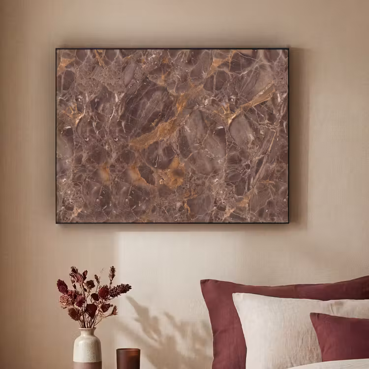 Art Frame - Marmer - Patroon - Natuur - Bruin - Goud — 2
