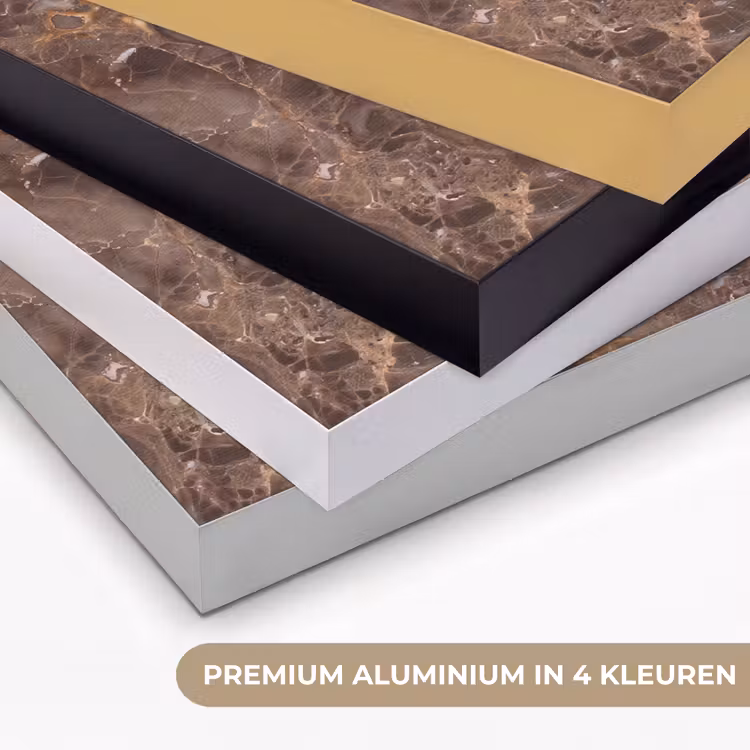 Art Frame - Marmer - Patroon - Natuur - Bruin - Goud — 5