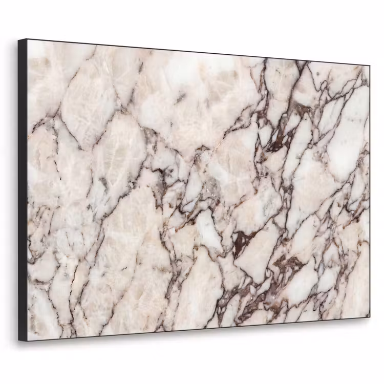 Art Frame - Marmer - Textuur - Abstract - Wit - Bruin — 1