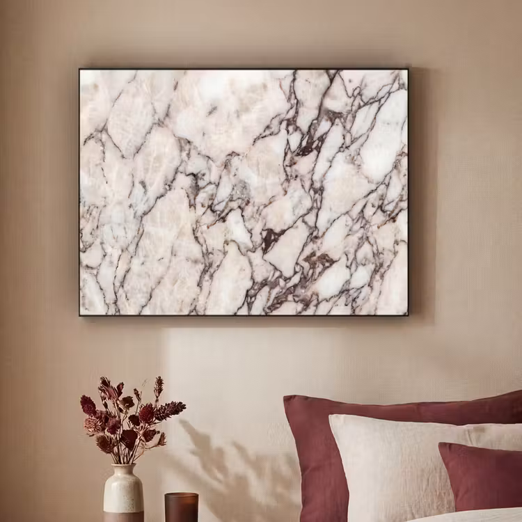 Art Frame - Marmer - Textuur - Abstract - Wit - Bruin — 2