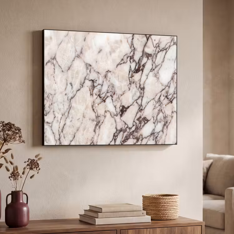 Art Frame - Marmer - Textuur - Abstract - Wit - Bruin — 4