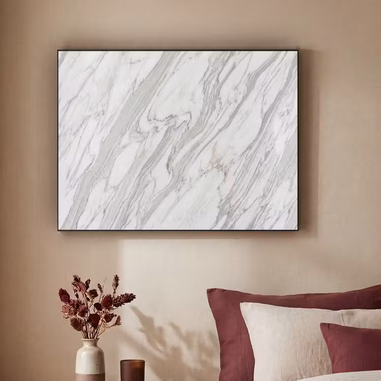 Art Frame - Marmer - Wit - Grijs - Structuur - Modern — 2