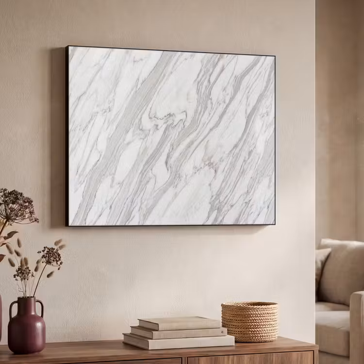 Art Frame - Marmer - Wit - Grijs - Structuur - Modern — 4