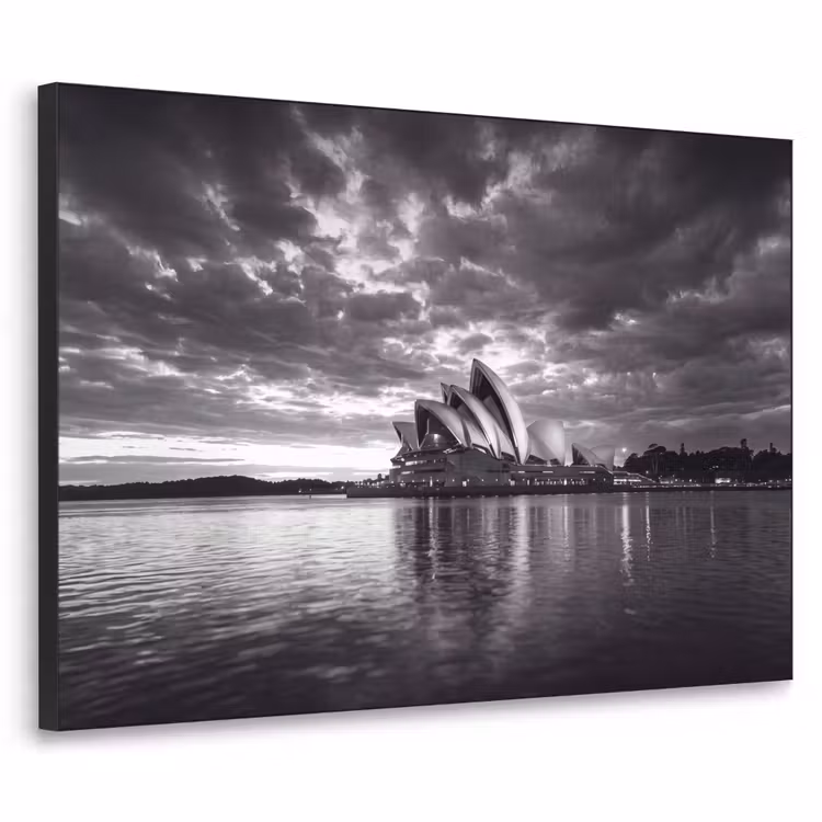 Art Frame - Architectuur - Water - Stad - Modern - Zwart-wit — 1