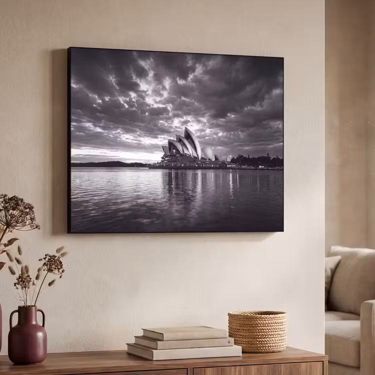 Art Frame - Architectuur - Water - Stad - Modern - Zwart-wit — 4