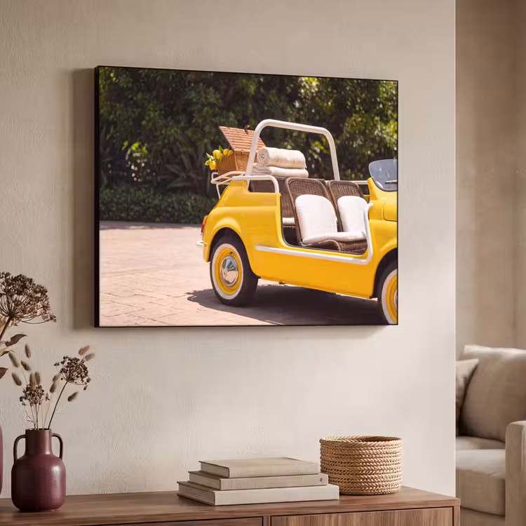 Art Frame - Auto - Picknick - Zomer - Geel — 4