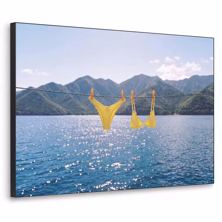 Art Frame - Badmode - Bikini - Zee - Bergen - Geel — 1