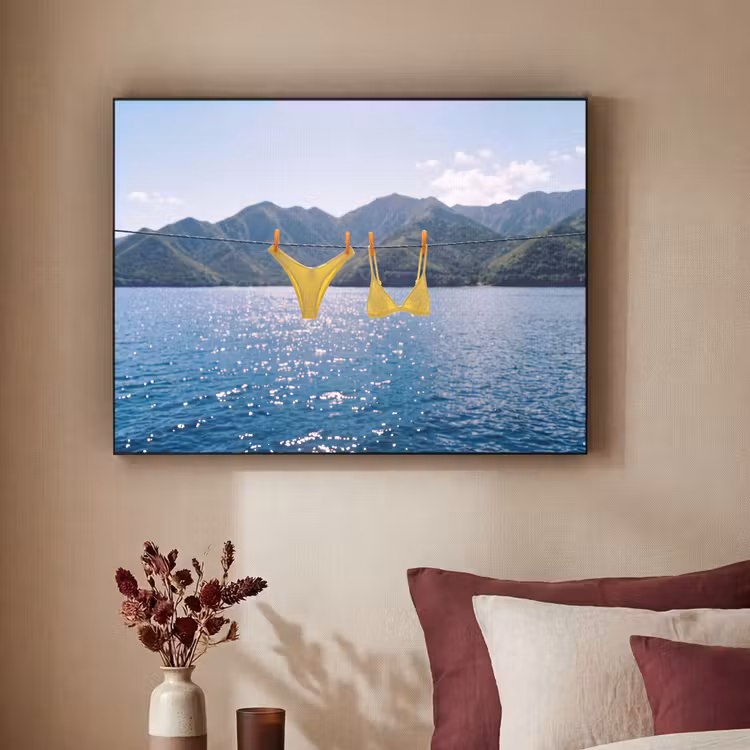 Art Frame - Badmode - Bikini - Zee - Bergen - Geel — 2