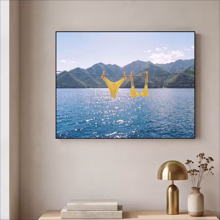 Art Frame - Badmode - Bikini - Zee - Bergen - Geel — 3
