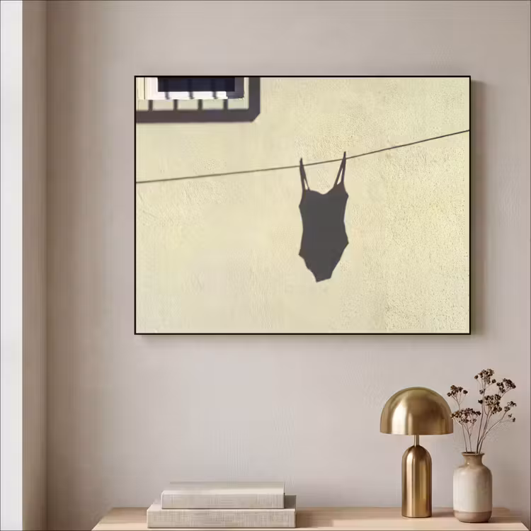 Art Frame - Badpak - Schaduw - Muur - Zomer - Minimalistisch — 3
