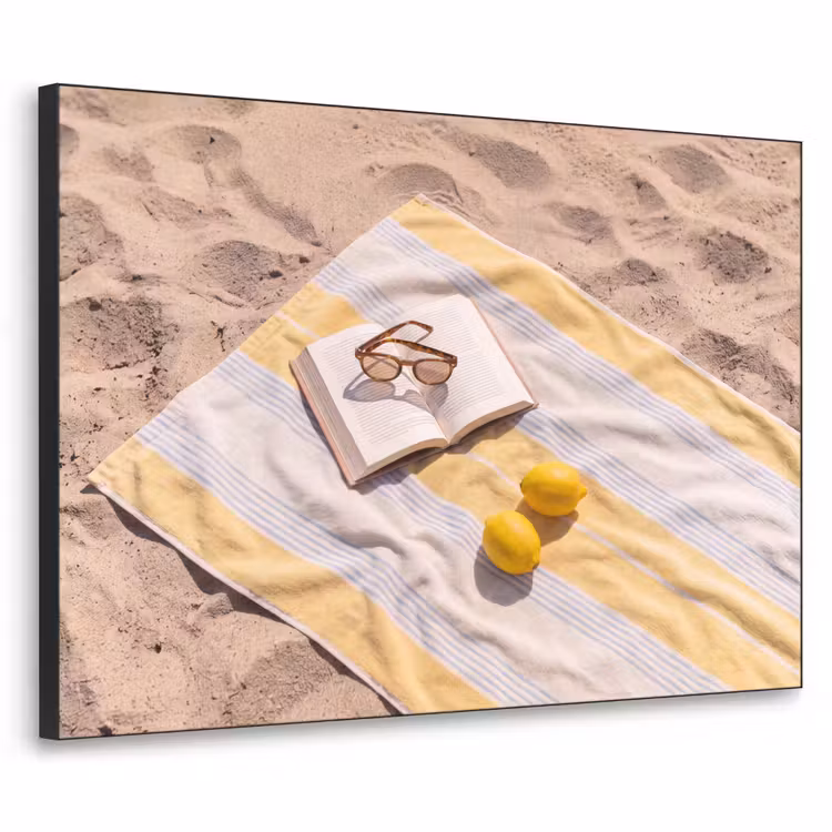 Art Frame - Boek - Zonnebril - Strand - Zomer - Geel — 1