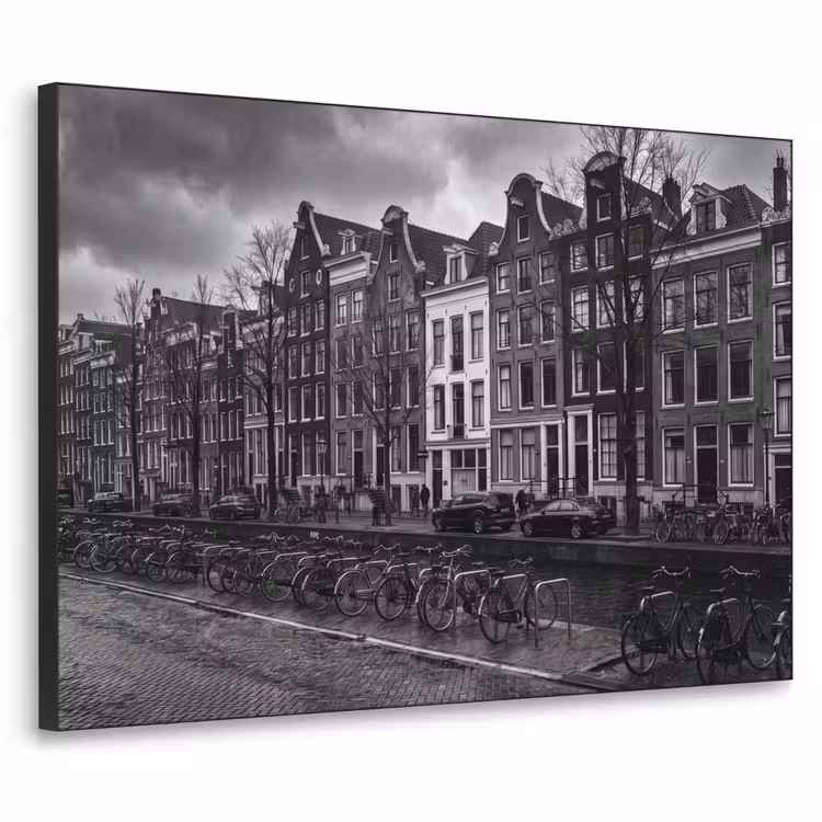 Art Frame - Huis - Gracht - Amsterdam - Architectuur - Zwart-wit — 1