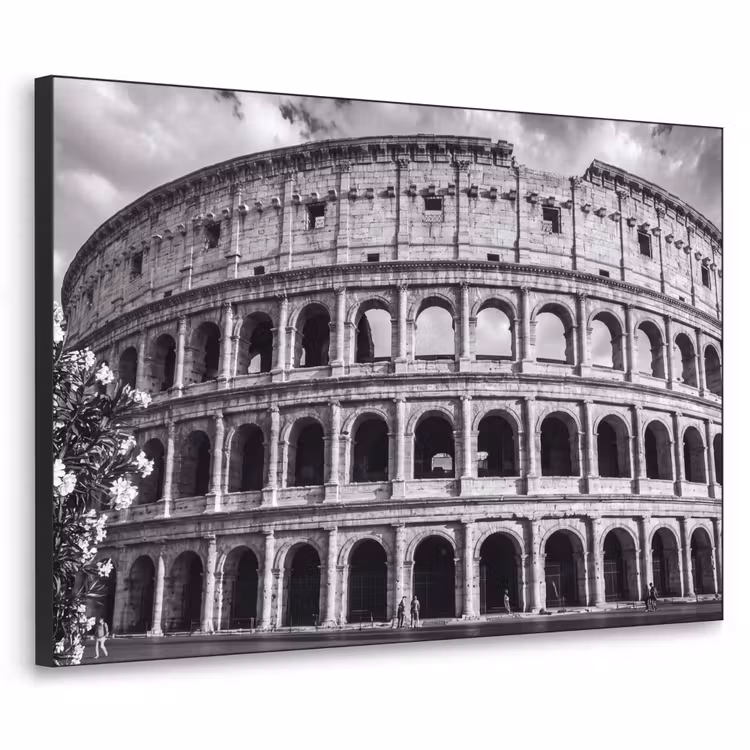 Art Frame - Architectuur - Colosseum - Rome - Historisch - Zwart-wit — 1