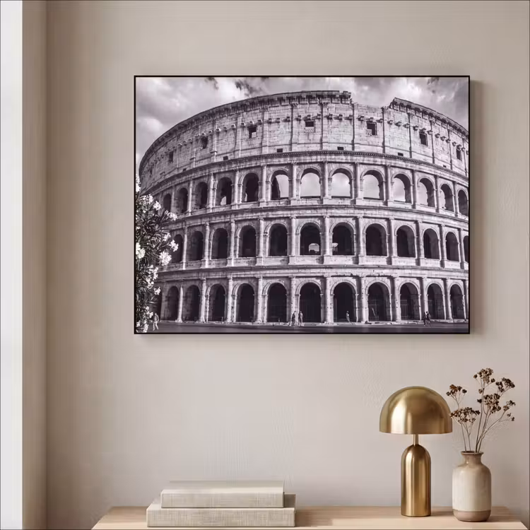 Art Frame - Architectuur - Colosseum - Rome - Historisch - Zwart-wit — 3
