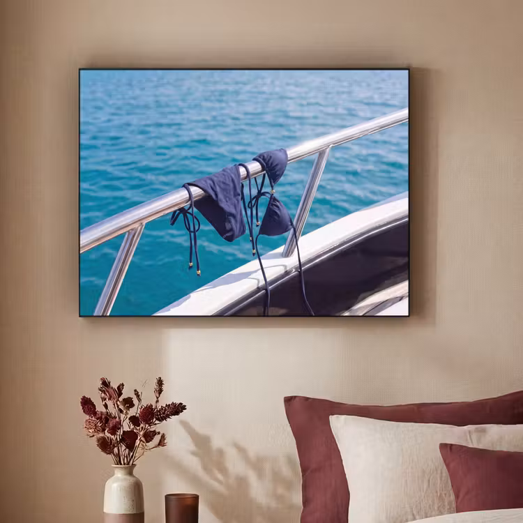 Art Frame - Bikini - Reling - Zee - Zomer - Blauw — 2